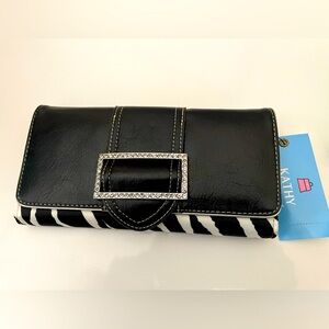 Kathy Van Zeeland Wallet Zebra Print